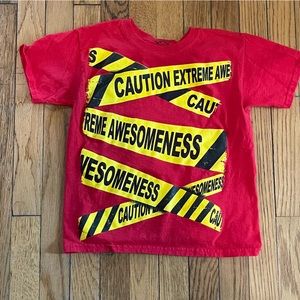 Route 66 “Caution Extreme Awesomeness” T-Shirt, Size Youth Medium
